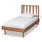 Baxton Studio Kuro Modern and Contemporary Walnut Brown Finished Wood Twin Size Platform Bed 184-11100-11158-Zoro - alternate 8